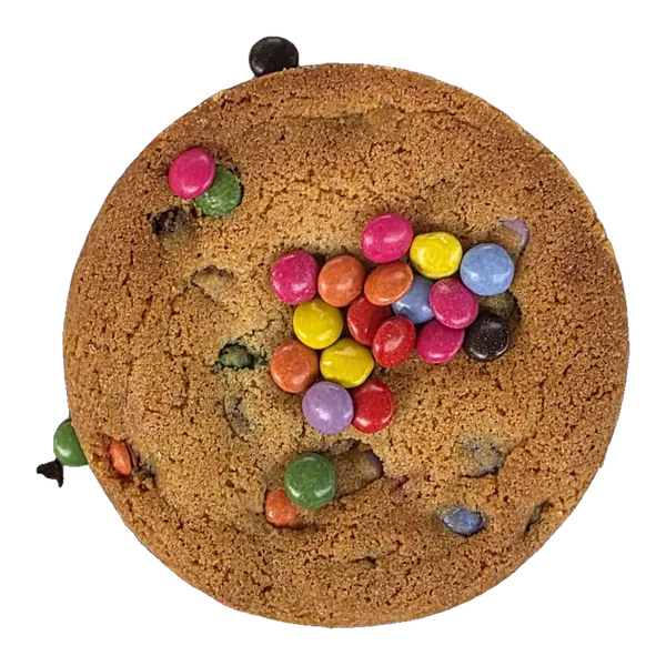 Cookie aux bonbons chocolatés colorés
